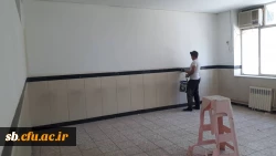 شروع رنگ آمیزی خوابگاهها،کلاسهای آموزشی،سلف سرویس و ساختمان اداری پردیس شهید مطهری 6