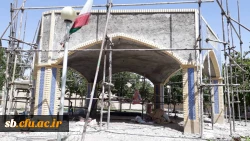 گزارش تصویری از پیشرفت ساخت اِلمان شهید گمنام در پردیس شهید مطهری 2