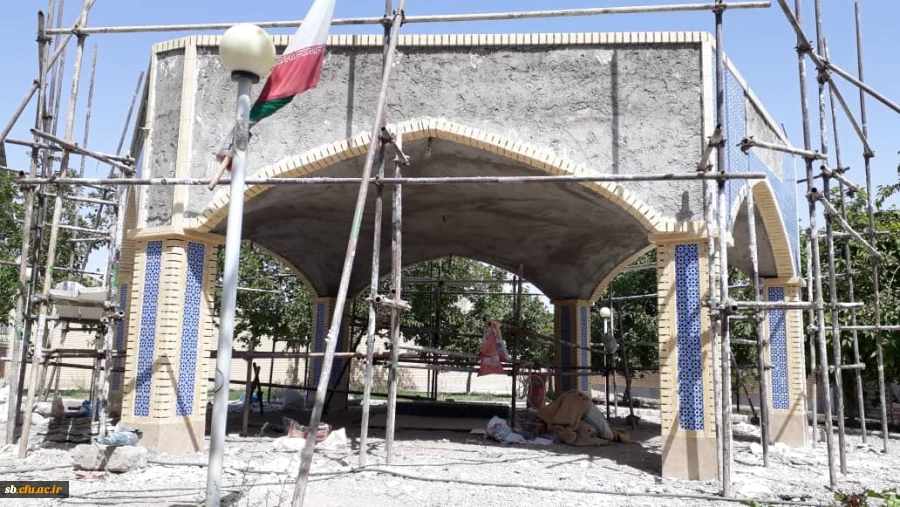 گزارش تصویری از پیشرفت ساخت اِلمان شهید گمنام در پردیس شهید مطهری 2