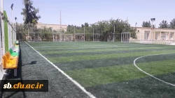 تکمیل و آماده سازی زمین چمن مصنوعی پردیس شهید مطهری 3