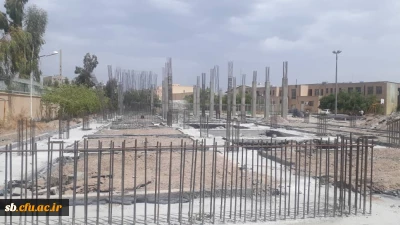 روند ساخت ساختمان آموزشی جدید در پردیس شهید مطهری