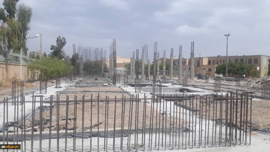 روند ساخت ساختمان آموزشی جدید در پردیس شهید مطهری 2