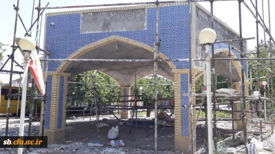 مراحل  پیشرفت از المان شهید گمنام پردیس شهید مطهری