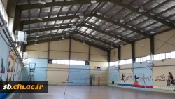 نصب  سیستم گرمایشی  سالن ورزشی پردیس شهید مطهری 2