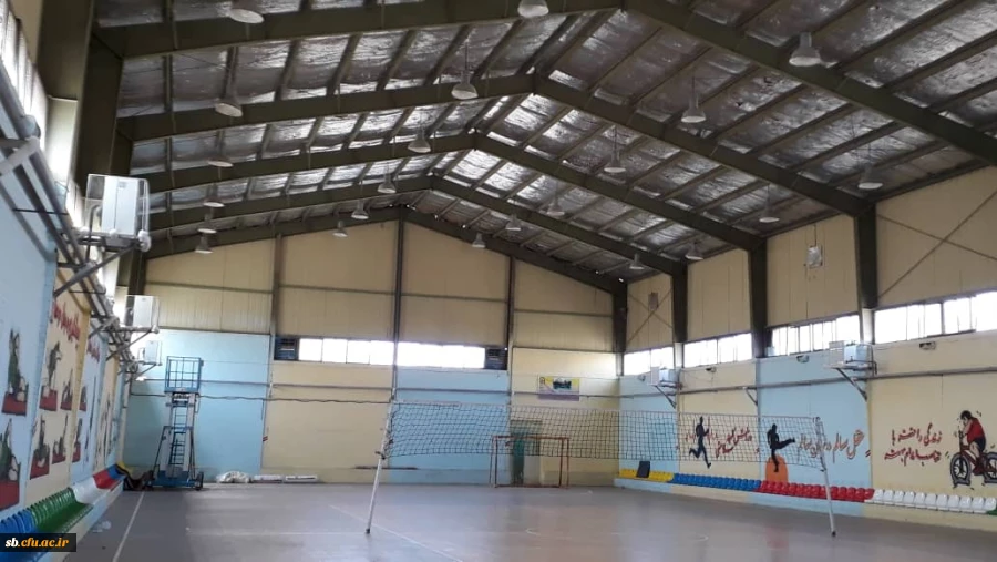 نصب  سیستم گرمایشی  سالن ورزشی پردیس شهید مطهری 2