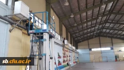 نصب  سیستم گرمایشی  سالن ورزشی پردیس شهید مطهری 3