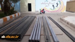 نصب  سیستم گرمایشی  سالن ورزشی پردیس شهید مطهری 4