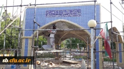 پیشرفت ساخت المان شهید گمنام پردیس شهید مطهری 3