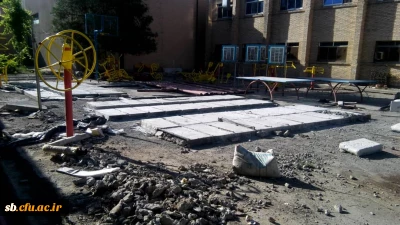 مراحل پیشرفت تعویض لوله های شوفاژ پردیس رسالت