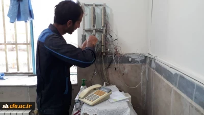 تعویض سیم کشی تلفن های داخلی وثابت ساختمان اداری و آموزشی پردیس شهید مطهری 