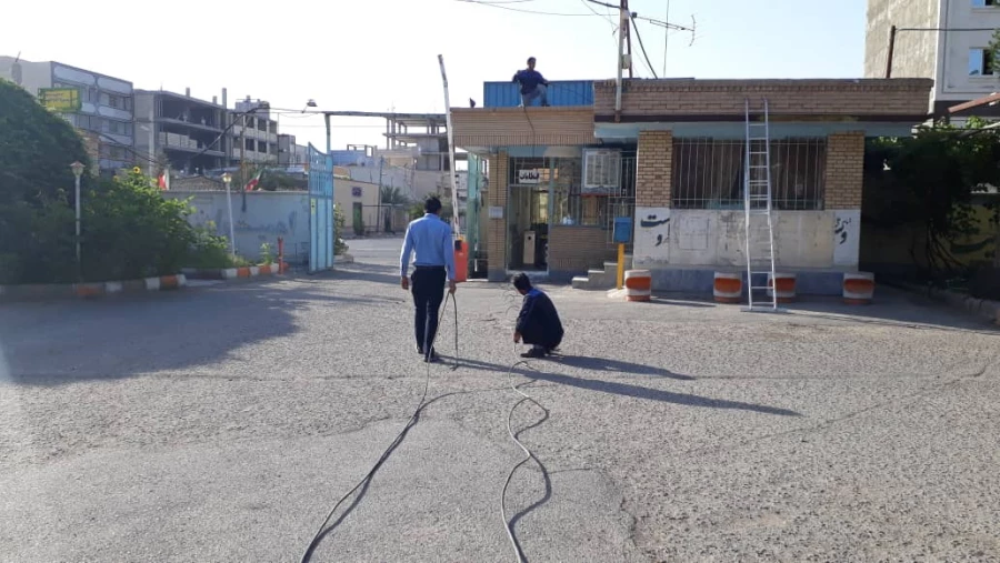 تعویض سیم کشی تلفن های داخلی وثابت ساختمان اداری و آموزشی پردیس شهید مطهری  4