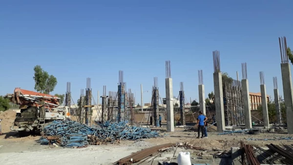 گزارش تصویری از پیشرفت ساختمان جدید آموزشی در پردیس شهید مطهری امروز دوشنبه ۲۷/ ۲/ ۱۴۰۰ 2