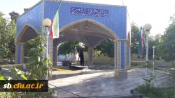 بازدید دکتر نجفی معاون هماهنگ کننده امور پردیسهای استان از پیشرفت کار المان شهید گمنام در پردیس شهید مطهری امروز شنبه ۱/ ۳/ ۱۴۰۰ 2