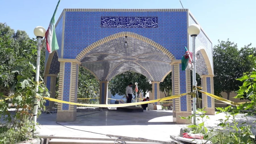 بازدید دکتر نجفی معاون هماهنگ کننده امور پردیسهای استان از پیشرفت کار المان شهید گمنام در پردیس شهید مطهری امروز شنبه ۱/ ۳/ ۱۴۰۰ 4