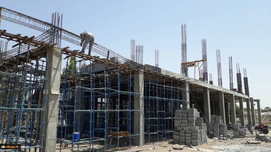 گزارش تصویری از مراحل پیشرفت ساختمان آموزشی پردیس شهید مطهری دانشگاه فرهنگیان زاهدان 2