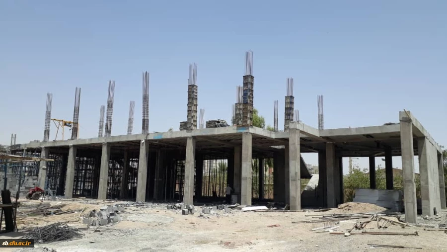 گزارش تصویری از مراحل پیشرفت ساختمان آموزشی پردیس شهید مطهری دانشگاه فرهنگیان زاهدان 3