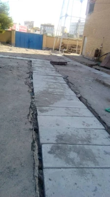 مراحل پیشرفت تعویض لوله های  انتقال انرژی پردیس رسالت 3