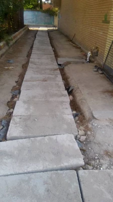 مراحل پیشرفت تعویض لوله های  انتقال انرژی پردیس رسالت 5