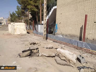 انجام 20 درصد از پروژه تخریب دیوار ضلع جنوبی و ساخت دیوار جدید پردیس رسالت زاهدان