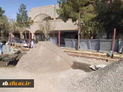 انجام 20 درصد از پروژه تخریب دیوار ضلع جنوبی و ساخت دیوار جدید پردیس رسالت زاهدان 3