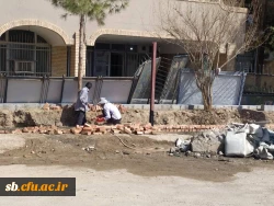 انجام 20 درصد از پروژه تخریب دیوار ضلع جنوبی و ساخت دیوار جدید پردیس رسالت زاهدان 4