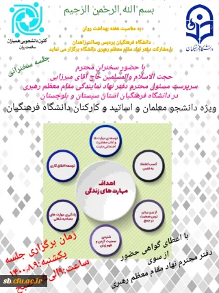 برگزاری جلسه سخنرانی گرامیداشت هفته بهداشت روان