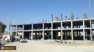 گزارش تصویری از پیشرفت ساختمان آموزشی جدید پردیس شهید مطهری