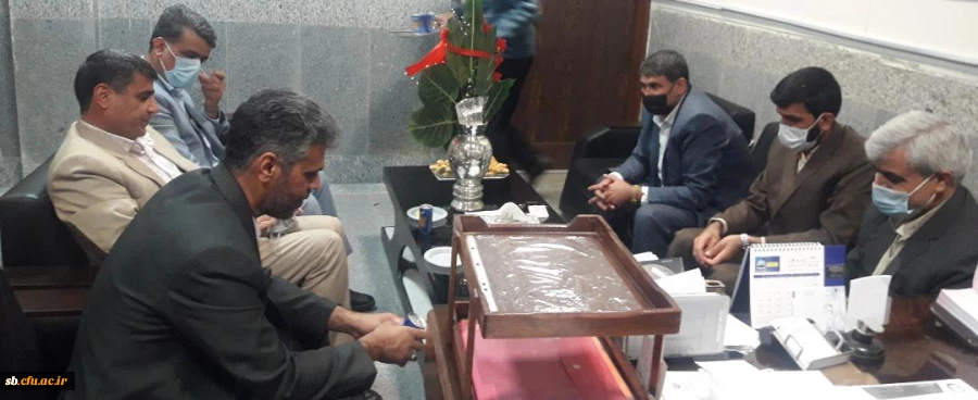 دیدار حسنعلی میرعبدی مدیرکل آموزش وپرورش استان با دکتر علیرضا کیخا مدیریت   دانشگاه فرهنگیان استان 2