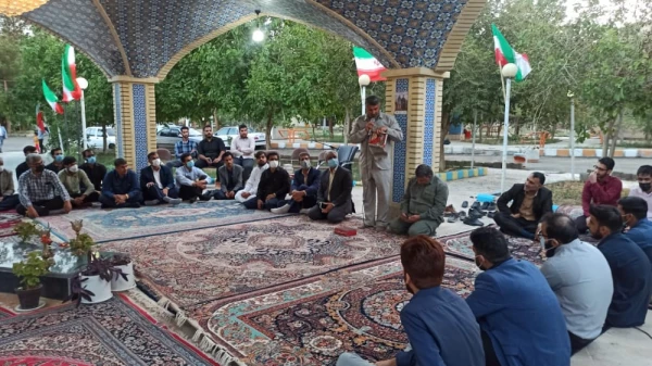 طرح ضیافت شهدا با حضور دانشجو معلمان دانشگاه فرهنگیان سیستان وبلوچستان درجوار مزار شهید خوشنام  2