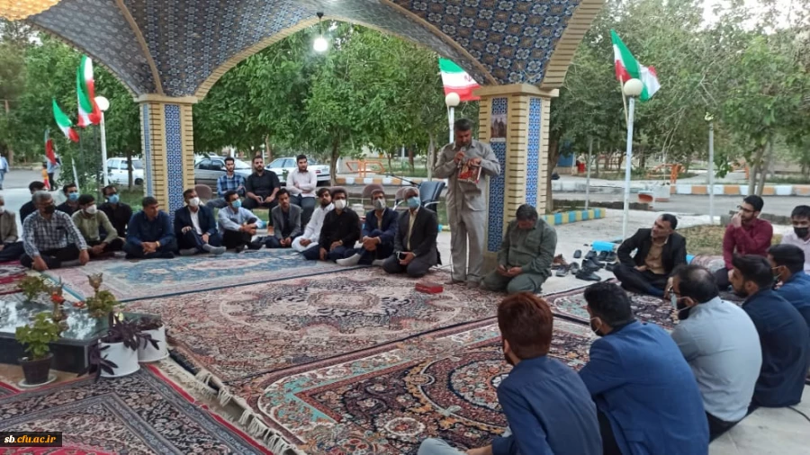 طرح ضیافت شهدا با حضور دانشجو معلمان دانشگاه فرهنگیان سیستان وبلوچستان درجوار مزار شهید خوشنام  2