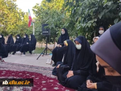 طرح ضیافت شهدا با حضور دانشجو معلمان دانشگاه فرهنگیان سیستان وبلوچستان درجوار مزار شهید خوشنام  3