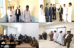 مدیریت امور پردیس های استان به همراه مدیر کل آموزش و پرورش از کلاسها و سراهای دانشجویی شهرستان های ایرانشهر و چابهار بازدیدی بعمل آوردند. 2