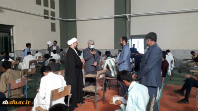 بازدید مدیریت امور پردیس های دانشگاه فرهنگیان استان  از حوزه امتحانی پردیس شهید مطهری 