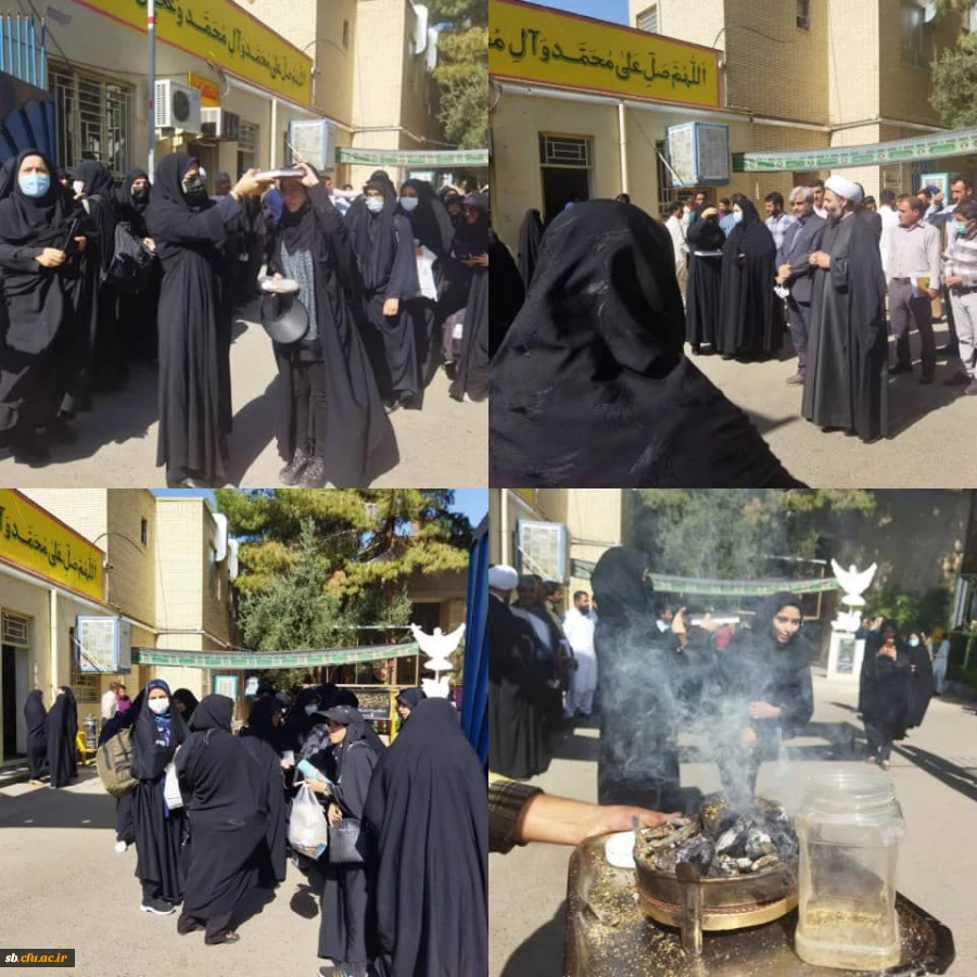 بدرقه دانشجویان دختر دانشگاه فرهنگیان اعزامی به  پیاده روی اربعین در تاریخ ۱۴۰۱٫۶٫۱۶ با حضور مدیریت محترم دانشگاه جناب دکتر کیخا و مسئول محترم نهاد رهبری و دیگر مسئولین دانشگاه 2