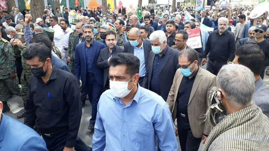 حضور اساتید ، کارکنان و دانشجو معلمان دانشگاه فرهنگیان در راهپیمایی روز قدس  5