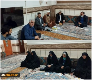 با حضور مسئولین دانشگاه فرهنگیان استان  انجام گرفت : 

دیدار با خانواده شهید دانشجو معلم 
