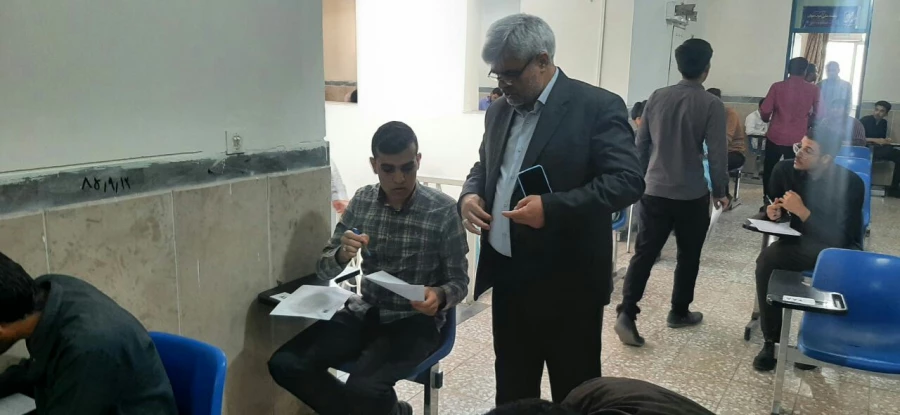 بازدید مسؤلین دانشگاه فرهنگیان از روند برگزاری آزمون هماهنگ کشوری  
 10