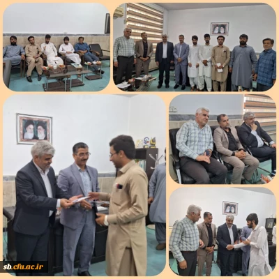 با حضور  مدیریت  دانشگاه فرهنگیان استان: 

اعضای شورای صنفی دانشجویان معارفه شدند.
