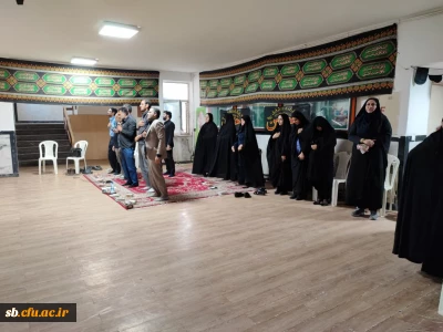 با حضور کارکنان دانشگاه فرهنگیان استان برگزار شد: 

 مراسم عزاداری سرور و سالار شهیدان حضرت امام حسین علیه السلام 