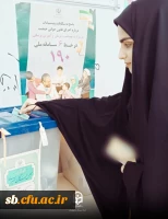 حضور دانشجو معلمان دانشگاه فرهنگیان استان سیستان و بلوچستان پای صدوق های رای  5