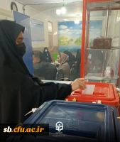 حضور دانشجو معلمان دانشگاه فرهنگیان استان سیستان و بلوچستان پای صدوق های رای  6