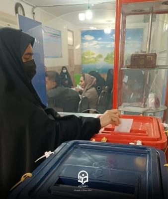 حضور دانشجو معلمان دانشگاه فرهنگیان استان سیستان و بلوچستان پای صدوق های رای  6