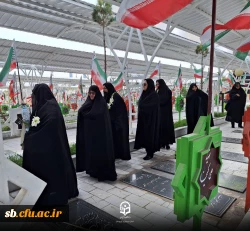 آیین غبار  روبی مزار شهدای گمناو و تجلیل از خانواده شهدای دانشجو معلم  9