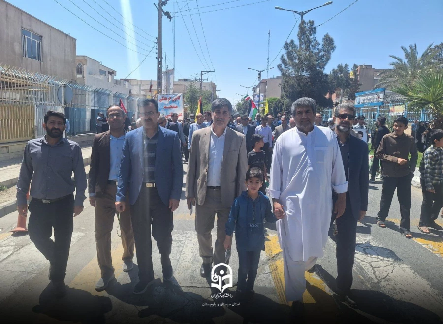 حضور جامعه دانشگاه فرهنگیان در راهپیمایی روز قدس سال ۱۴۰۳ 4