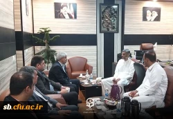 بازدید  ابنیه و ساختمان های آموزشی و خوابگاهی  واحد دانشگاه فرهنگیان شهرستان ایرانشهر و چابهار  / جلسه مشترک با سازمان منطقه آزاد چابهار و دانشگاه فرهنگیان  2