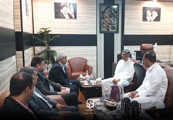 بازدید  ابنیه و ساختمان های آموزشی و خوابگاهی  واحد دانشگاه فرهنگیان شهرستان ایرانشهر و چابهار  / جلسه مشترک با سازمان منطقه آزاد چابهار و دانشگاه فرهنگیان  2