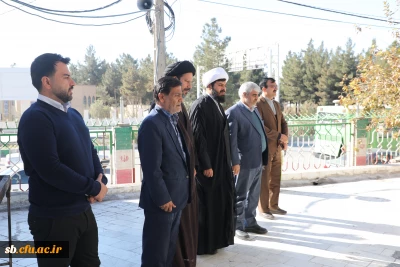 برگزاری مراسم غبارروبی و عطرافشانی گلزار شهدا به مناسبت روز دانشجو
