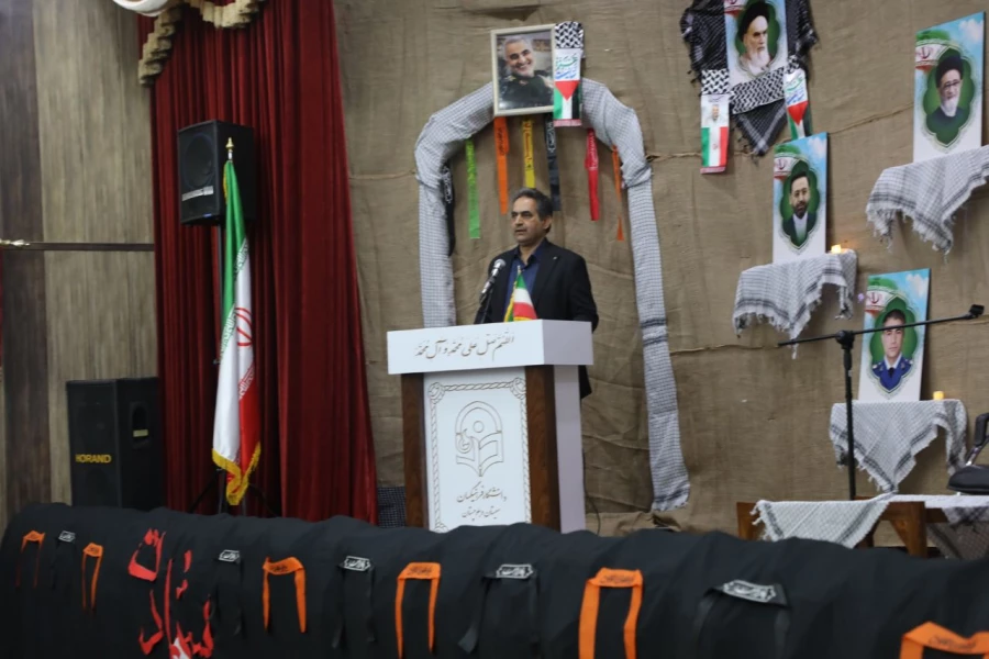 مراسم باشکوه گرامیداشت نخستین سالگرد شهادت شهدای خدمت در دانشگاه فرهنگیان زاهدان  برگزار شد.
 4