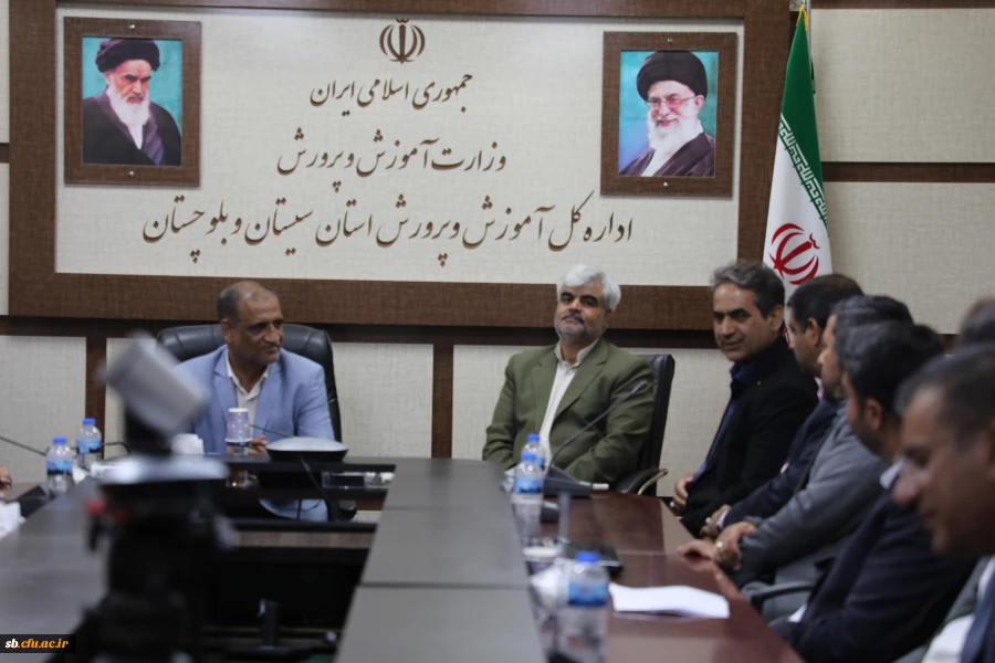 دیدار رئیس دانشگاه فرهنگیان  استان سیستان و بلوچستان با سرپرست اداره کل آموزش و پرورش استان با محوریت توانمندسازی دانشجومعلمان 2